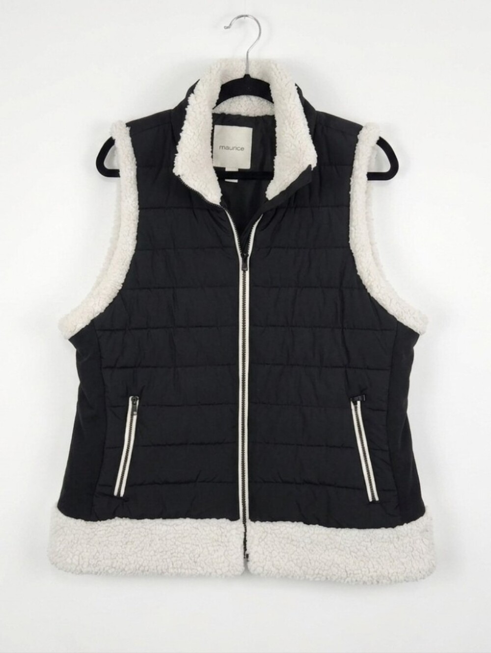 Maurices black full zip vest